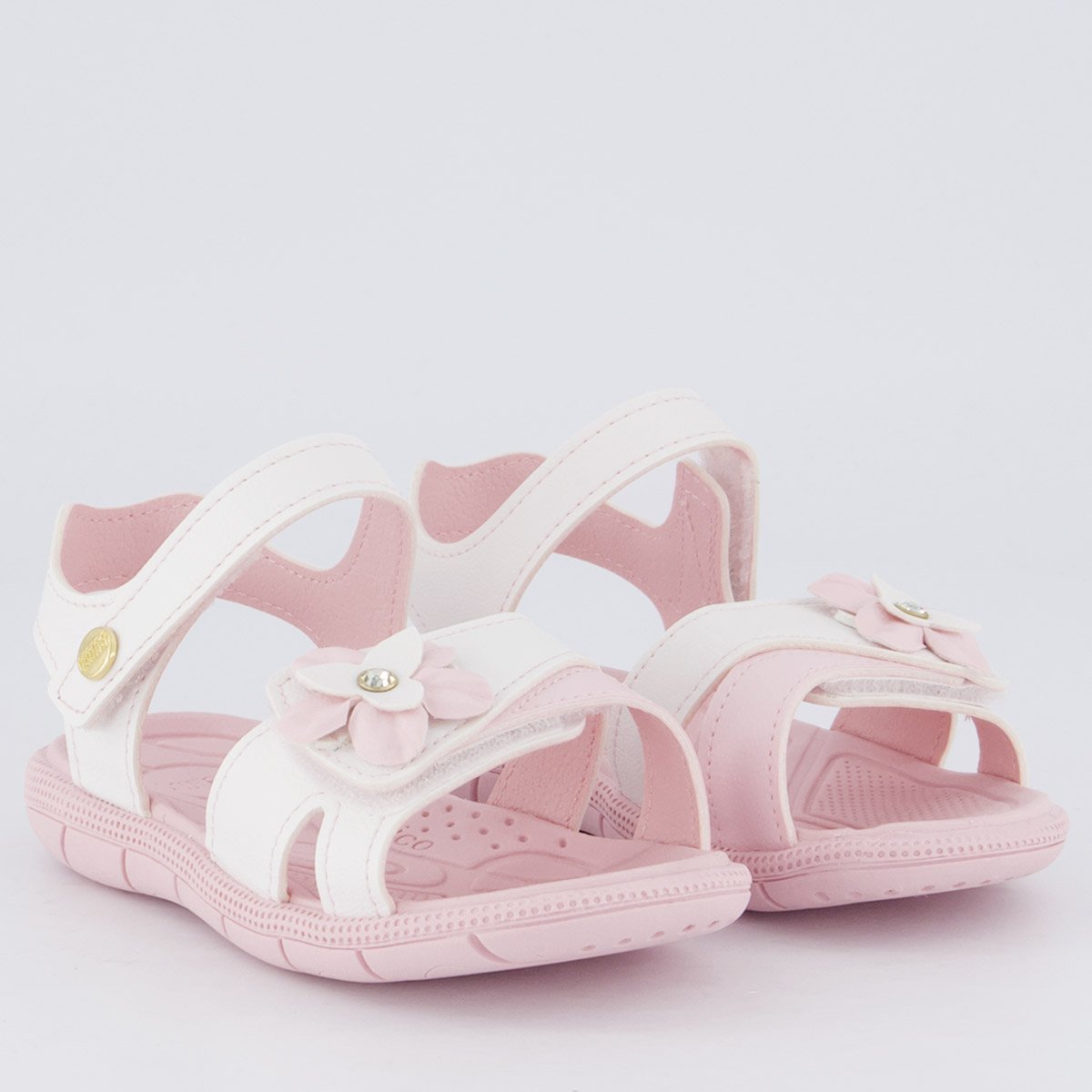 Papete Klin Tic Tac Infantil Branca e Rosa Branco 2