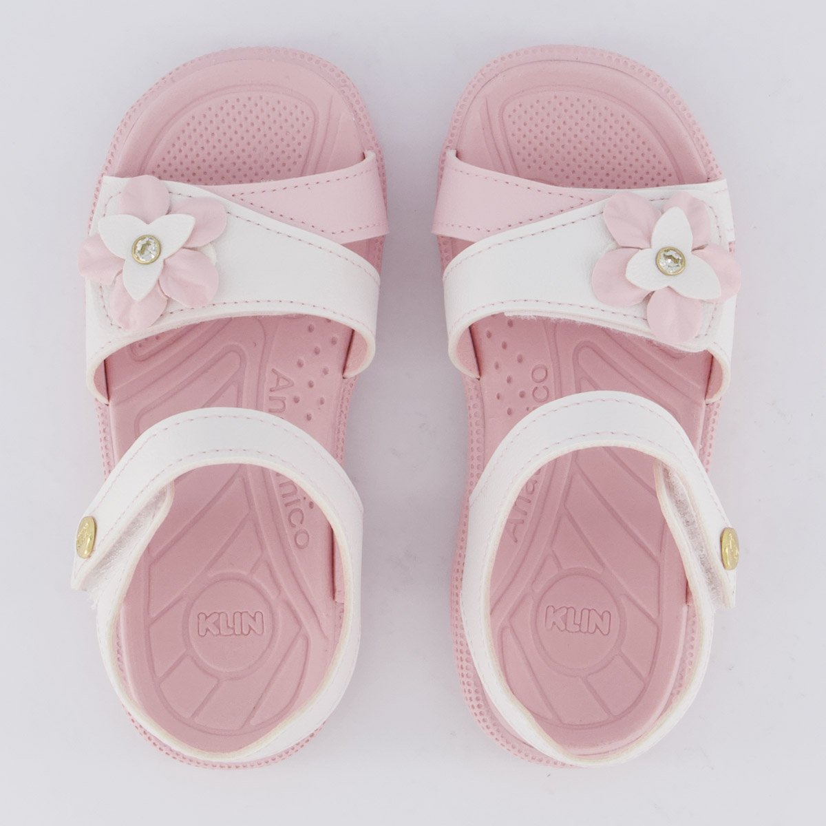 Papete Klin Tic Tac Infantil Branca e Rosa Branco 4