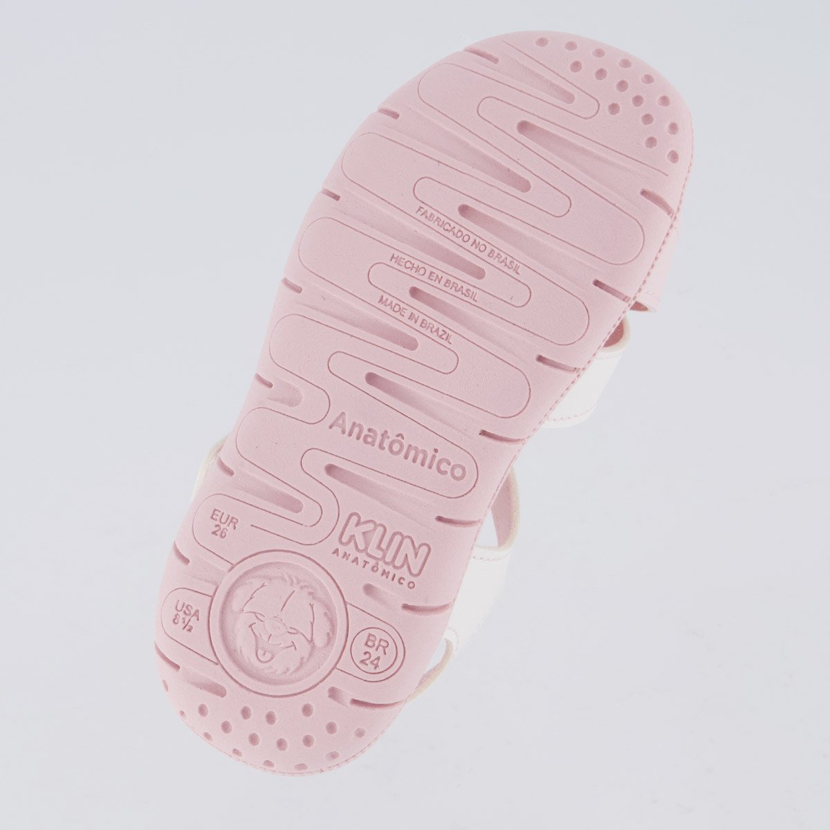 Papete Klin Tic Tac Infantil Branca e Rosa Branco 5