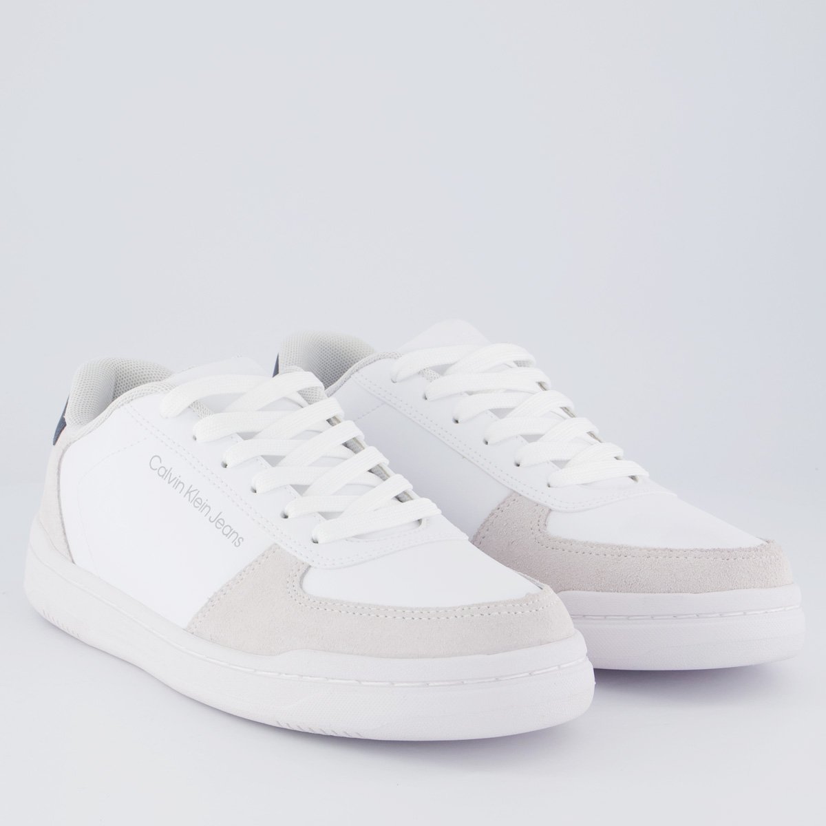 Tênis Calvin Klein CKJ Branco e Marinho Branco 2