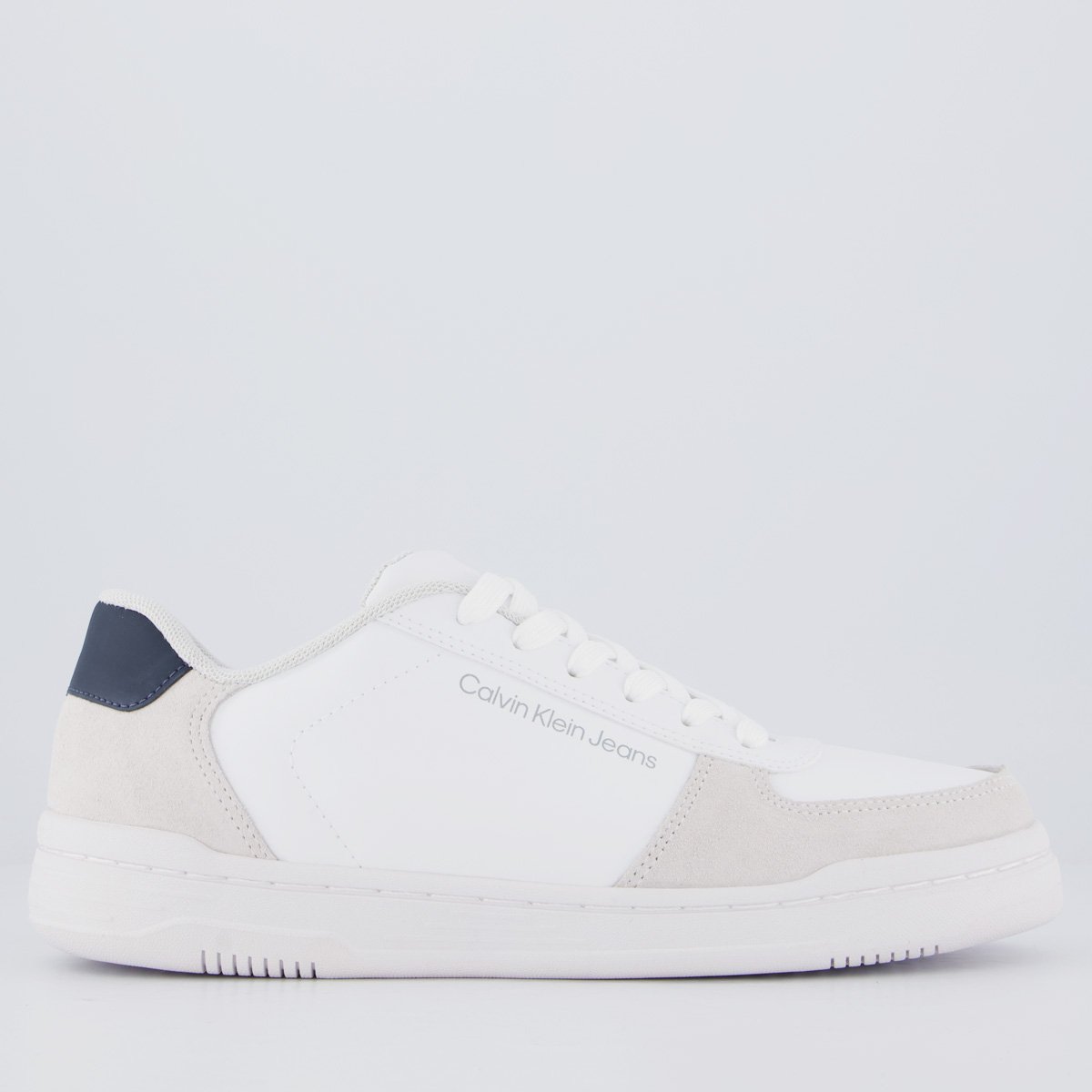 Tênis Calvin Klein CKJ Branco e Marinho