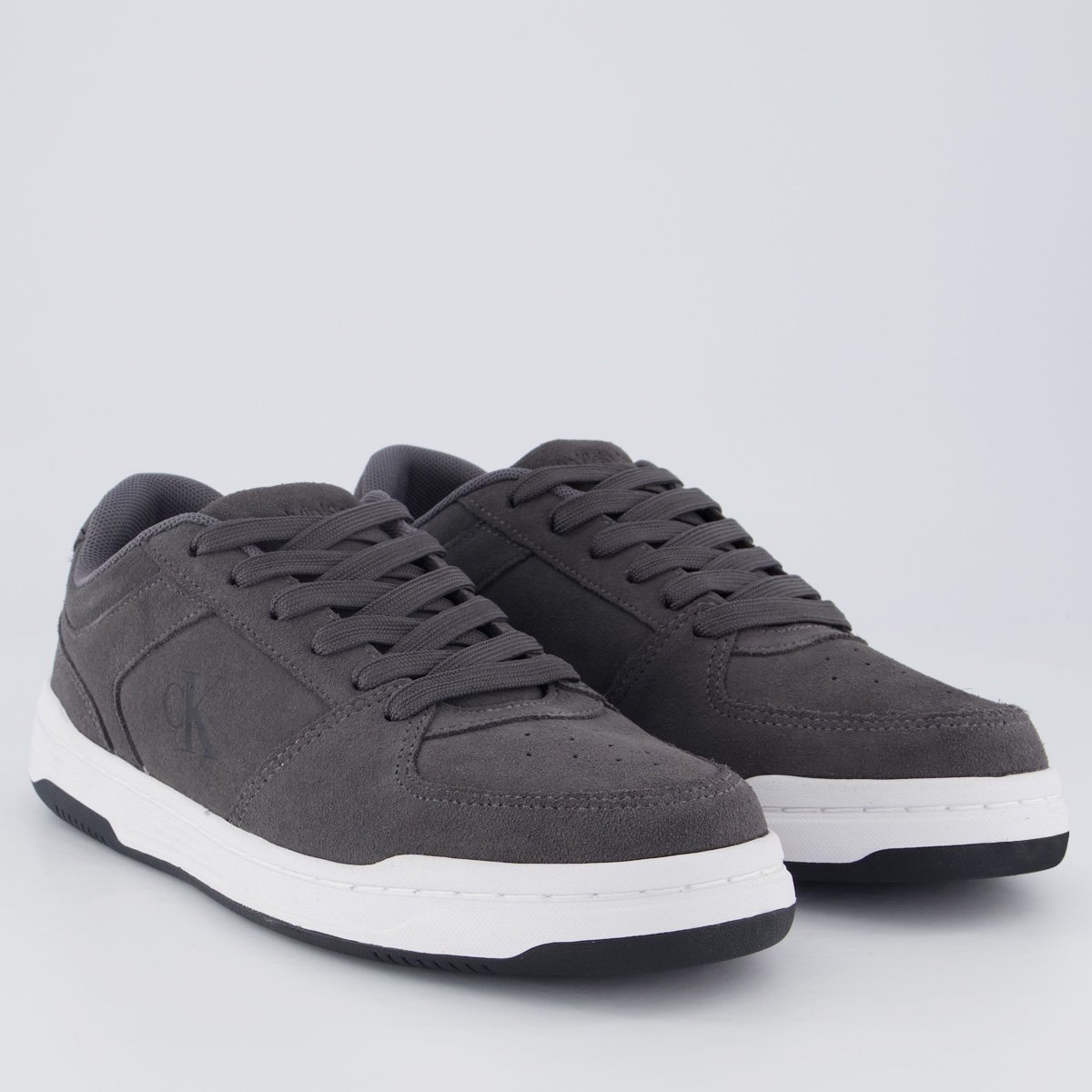 Tênis Calvin Klein CKJ Camurça Cinza Cinza 2