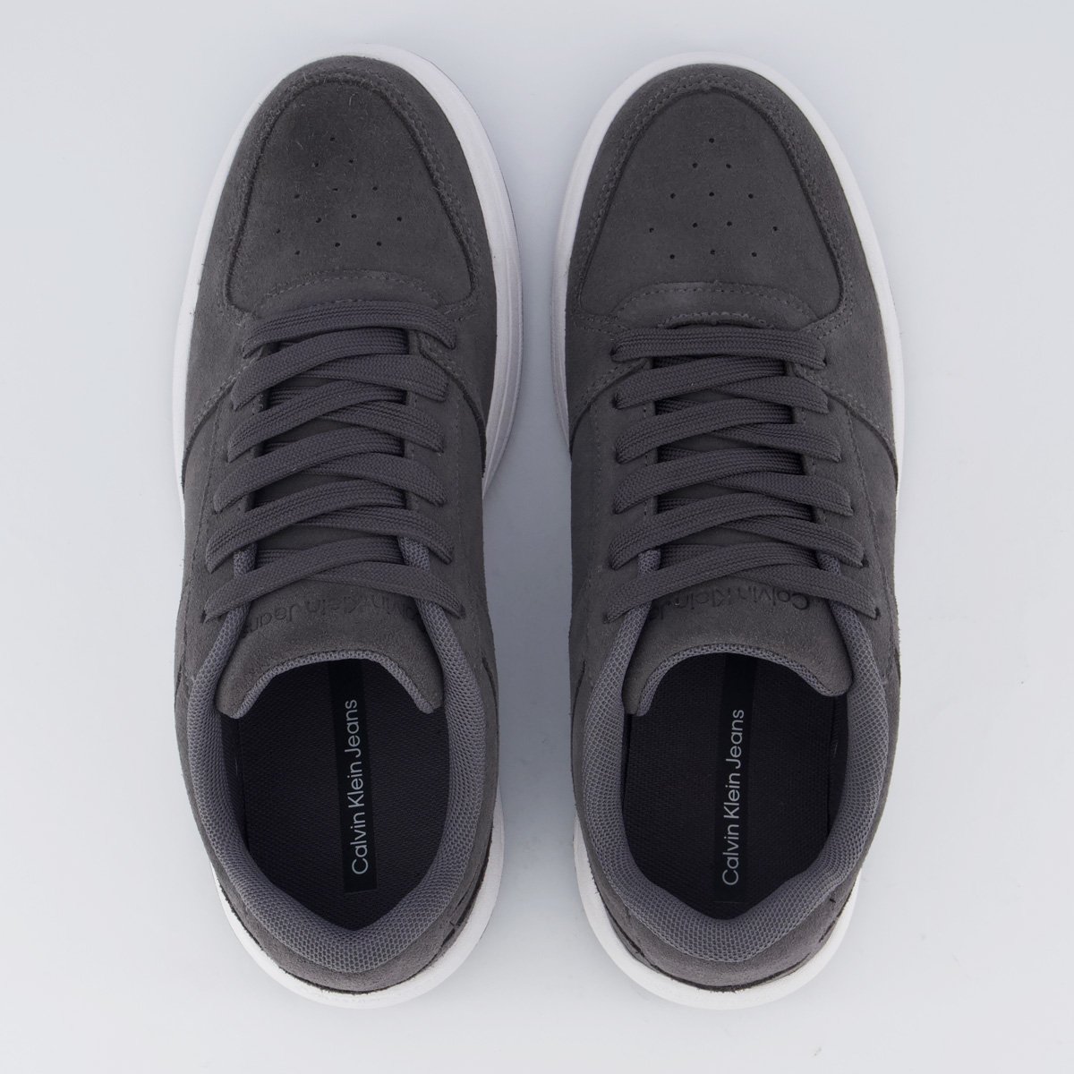 Tênis Calvin Klein CKJ Camurça Cinza Cinza 4