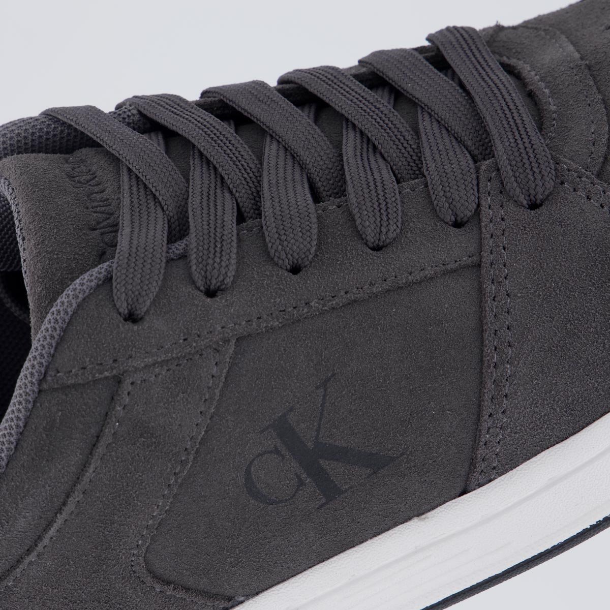 Tênis Calvin Klein CKJ Camurça Cinza Cinza 7