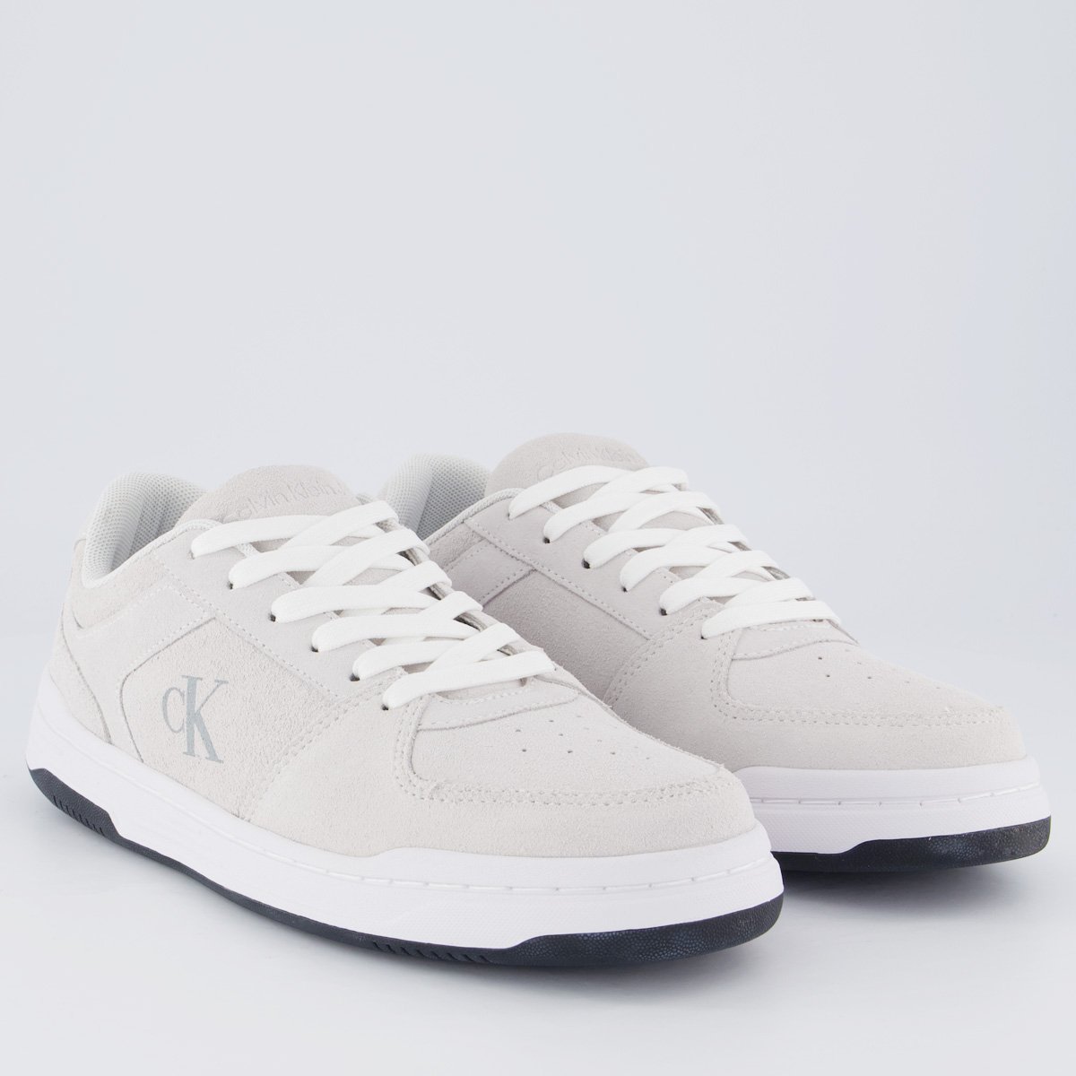 Tênis Calvin Klein CKJ Camurça Cinza Claro Cinza 2
