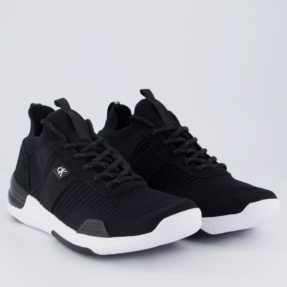 Tênis Calvin Klein Air Knitting Flexible Preto Preto 2