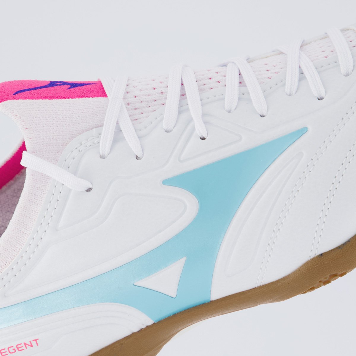 Chuteira Mizuno Regent IN Futsal Branca e Azul Branco 7