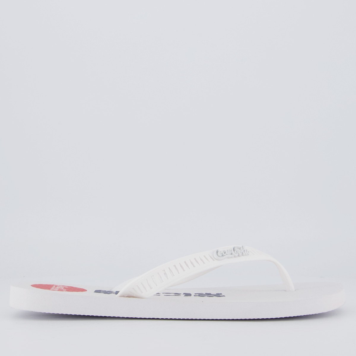 Chinelo Coca Cola Kanpai Branco Branco 2