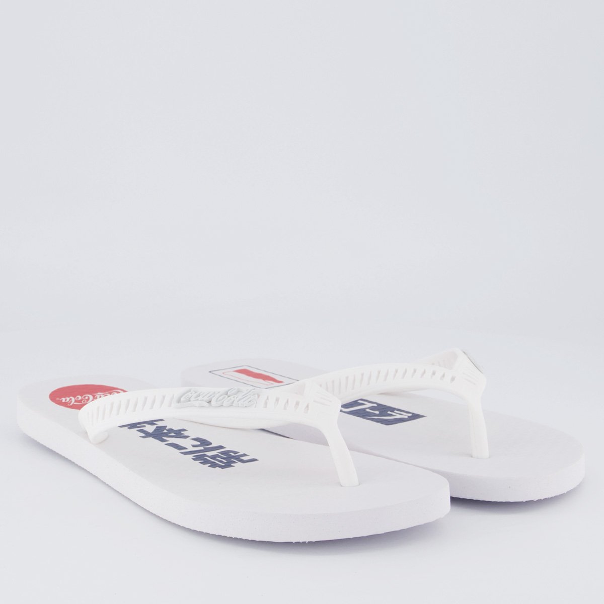 Chinelo Coca Cola Kanpai Branco Branco 3