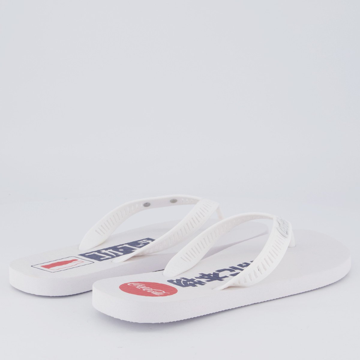 Chinelo Coca Cola Kanpai Branco Branco 4