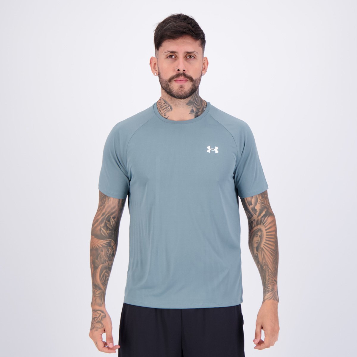 Camiseta Under Armour Tech 2.0 SS Cinza Escuro