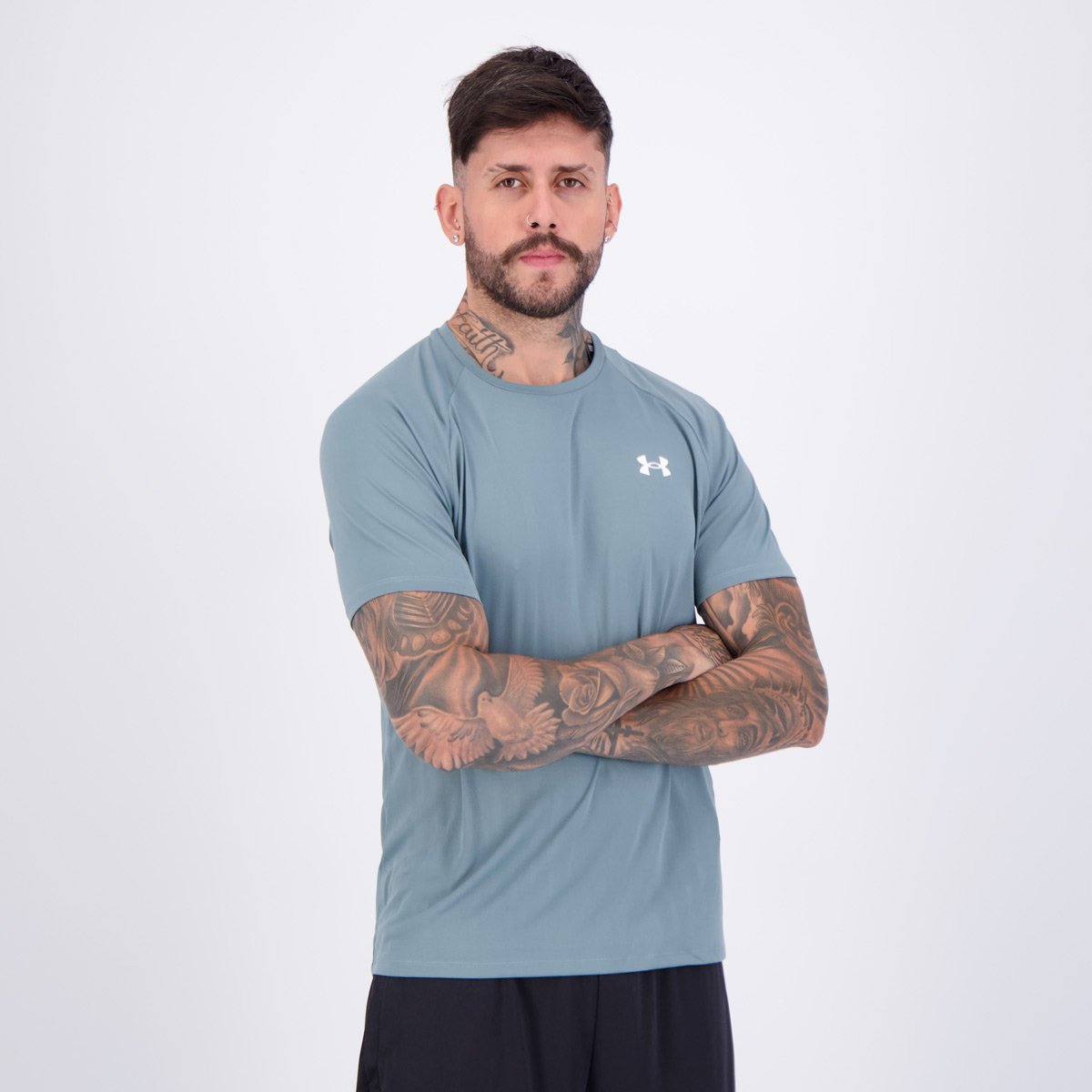 Camiseta Under Armour Tech 2.0 SS Cinza Escuro Cinza 2