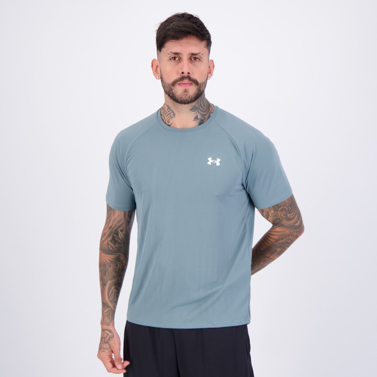 Camiseta Under Armour Tech 2.0 SS Cinza Escuro Cinza 3