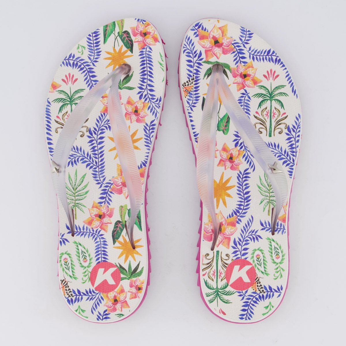 Chinelo Kenner Ibiza Floral Estrela Feminino