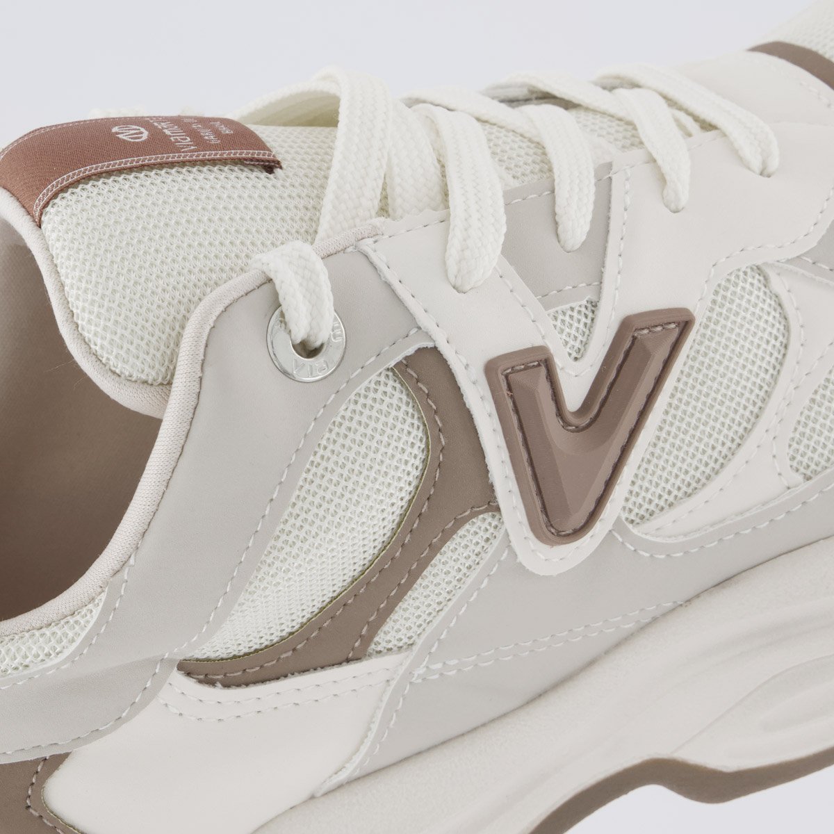 Tênis Via Marte V158 Feminino Off White e Marrom Off White 7