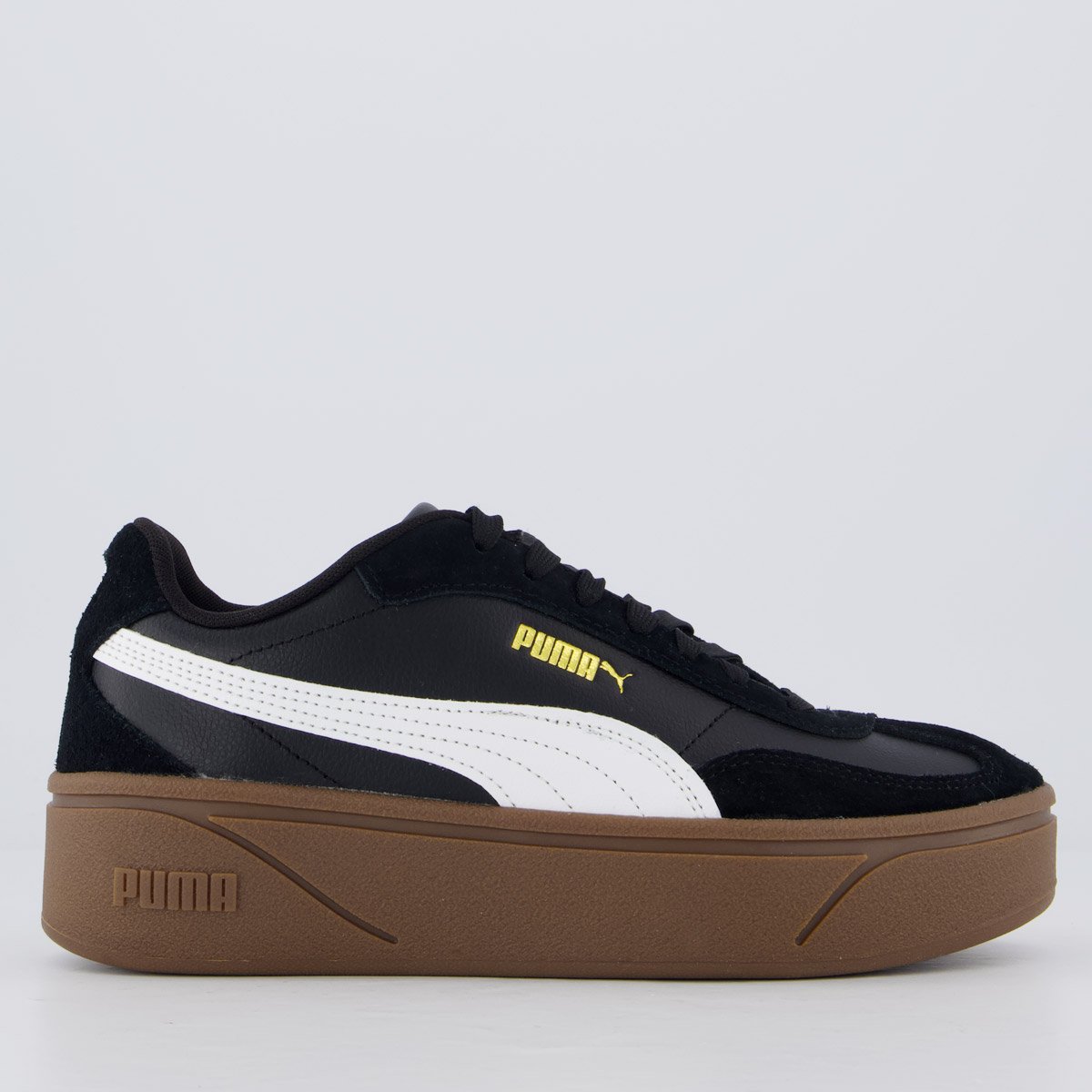 Tênis Puma Club II Era Plataforma Feminino Preto