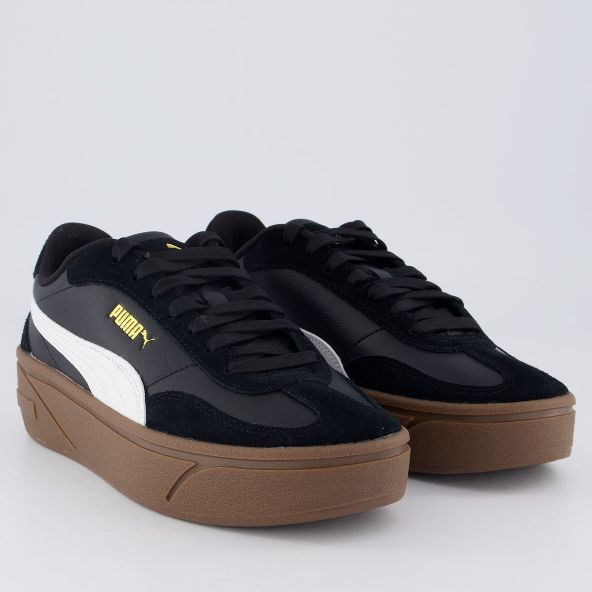 Tênis Puma Club II Era Plataforma Feminino Preto Preto 2