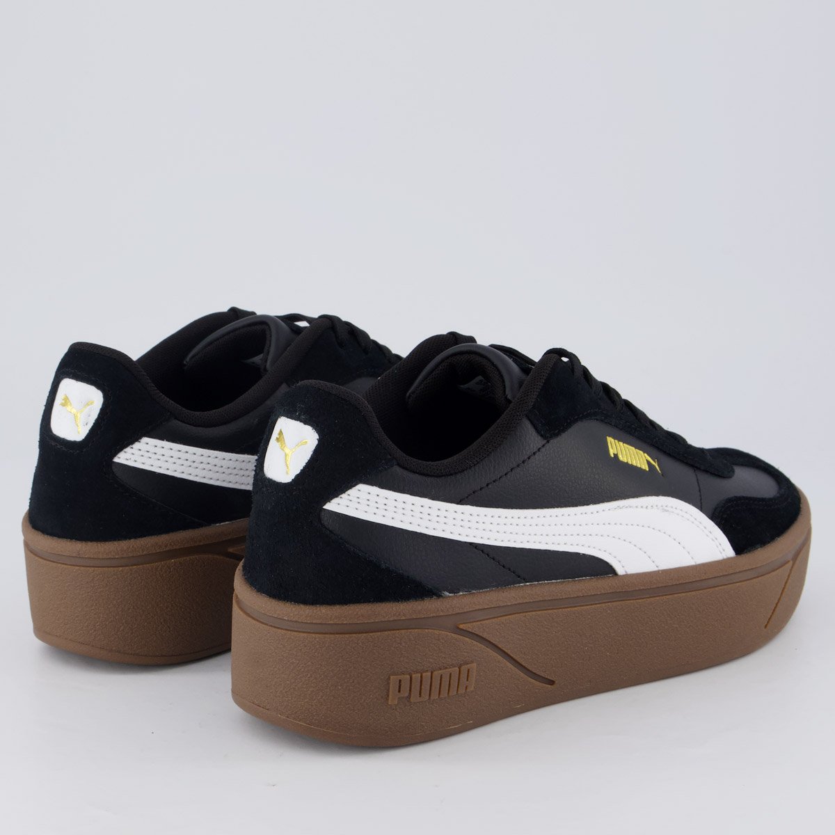 Tênis Puma Club II Era Plataforma Feminino Preto Preto 3