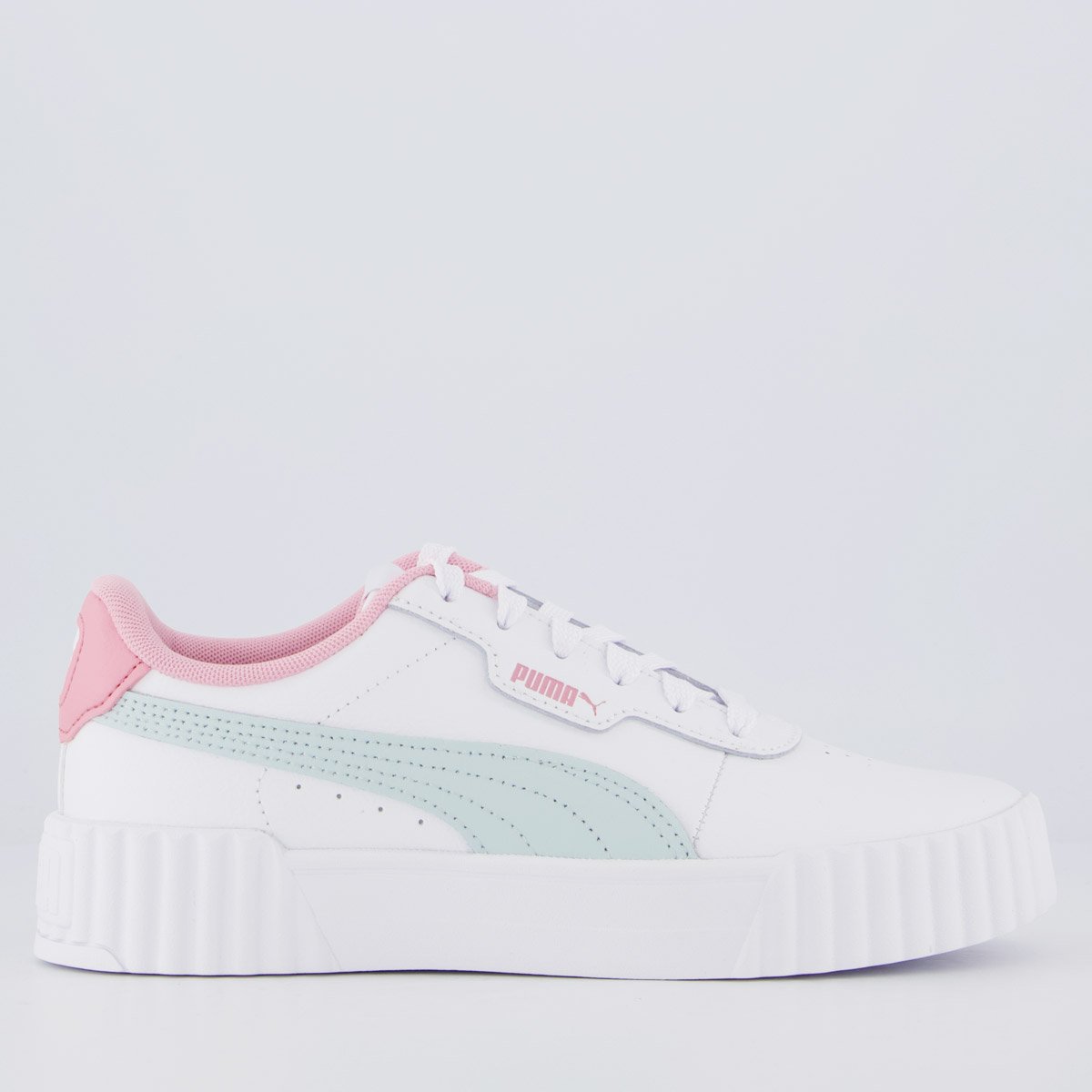Tênis Puma Carina 3.0 Feminino Branco e Azul
