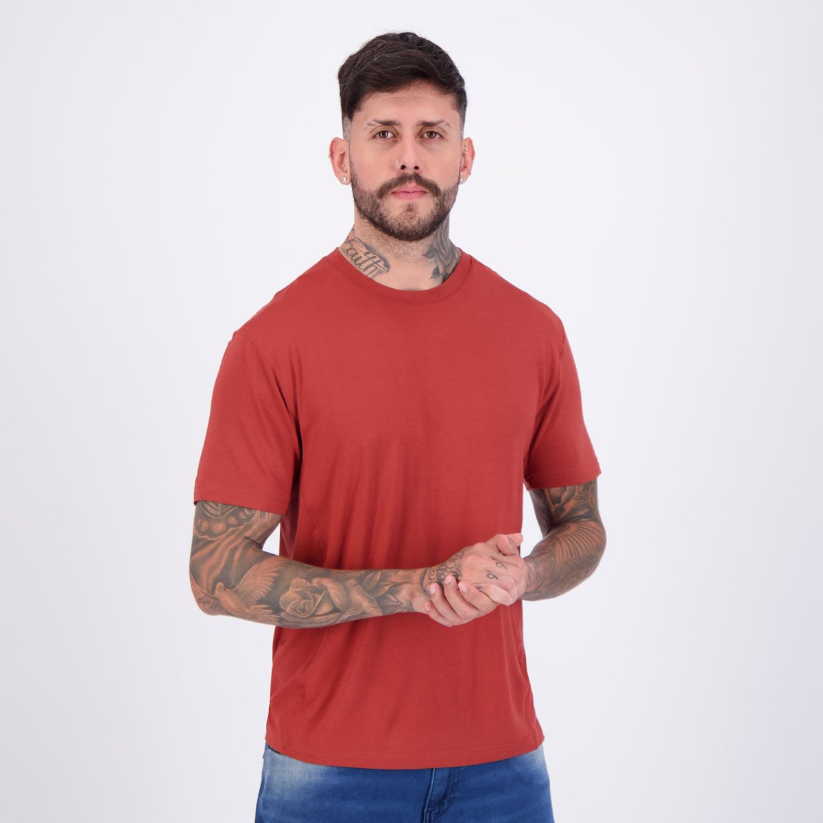 Camiseta Fila Adaptable Smart Cotton Bordô Bordô 2