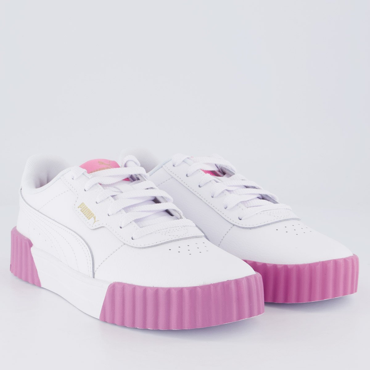 Tênis Puma Carina 3.0 Feminino Branco e Rosa II Branco 2