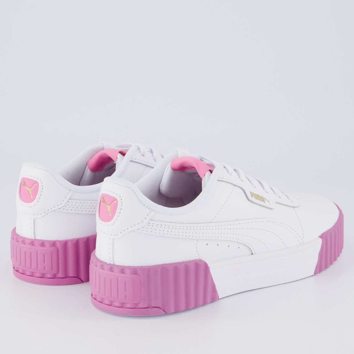 Tênis Puma Carina 3.0 Feminino Branco e Rosa II Branco 3