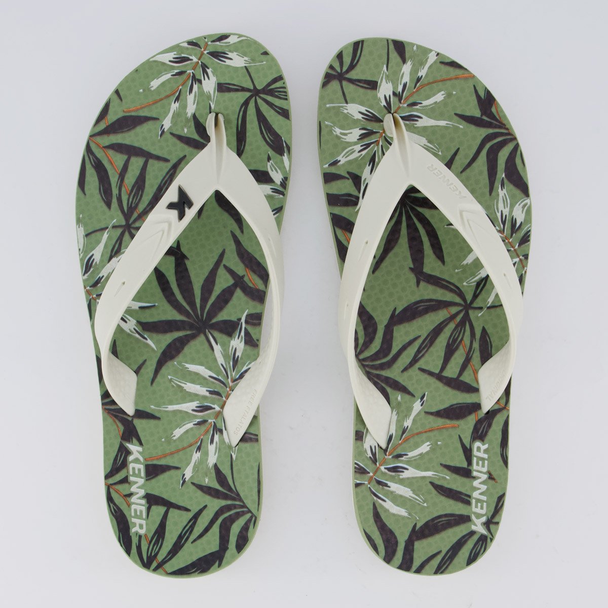 Chinelo Kenner Summer Dunas Verde e Branco