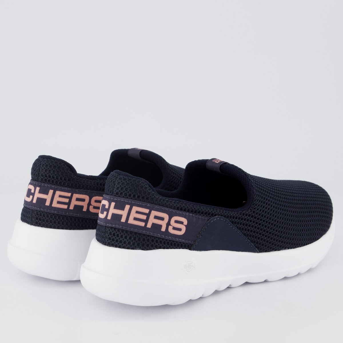 Tênis Skechers Go Walk Joy Feminino Marinho e Rosa Azul Marinho 3