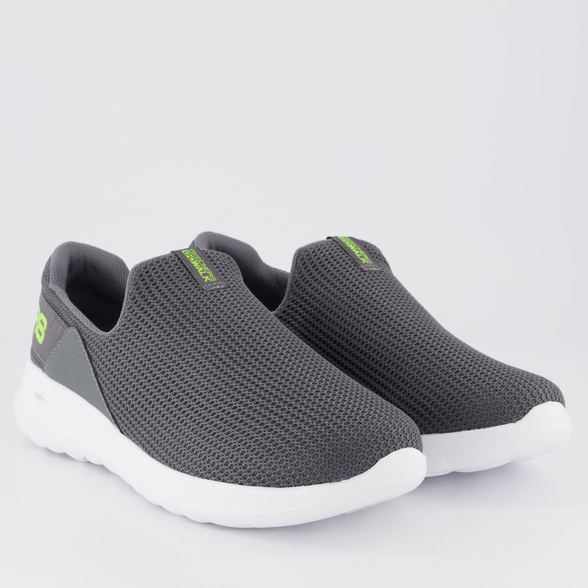 Tênis Skechers Go Walk Max Cinza e Verde Cinza 2