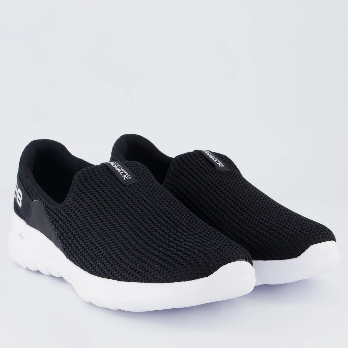 Tênis Skechers Go Walk Joy Feminino Preto e Branco Preto 2