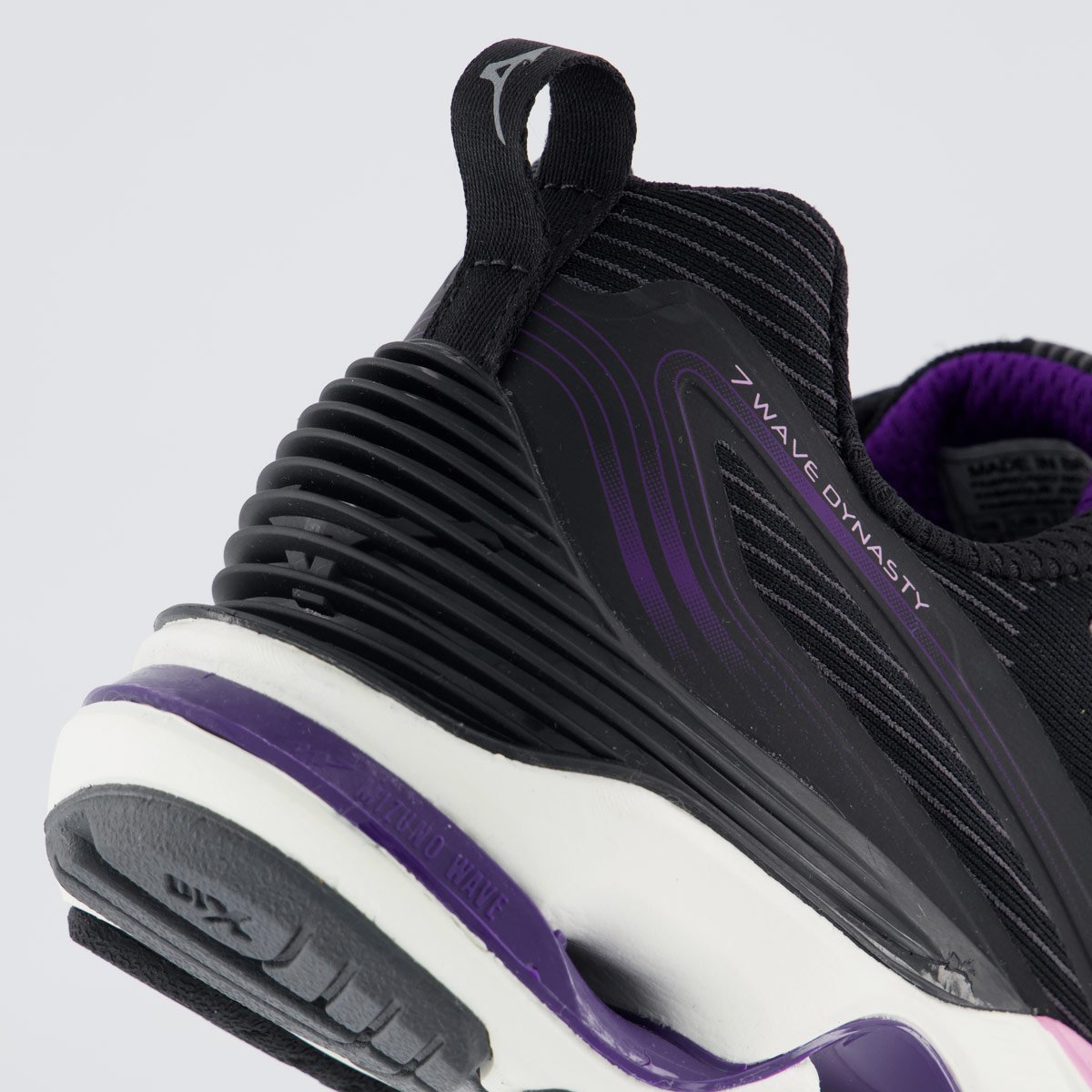 Tênis Mizuno Wave Dinasty 7 Feminino Preto e Roxo Preto 6