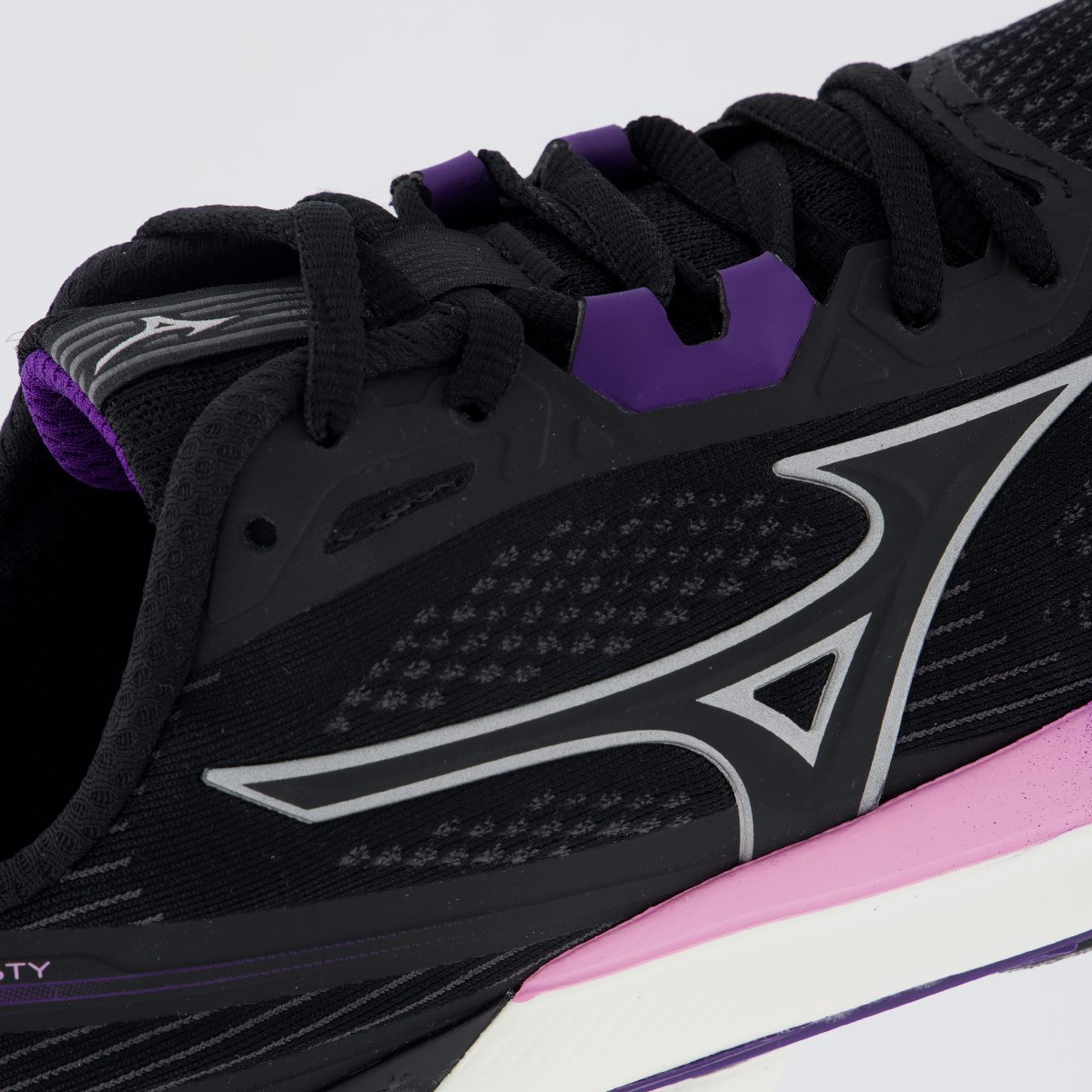 Tênis Mizuno Wave Dinasty 7 Feminino Preto e Roxo Preto 7