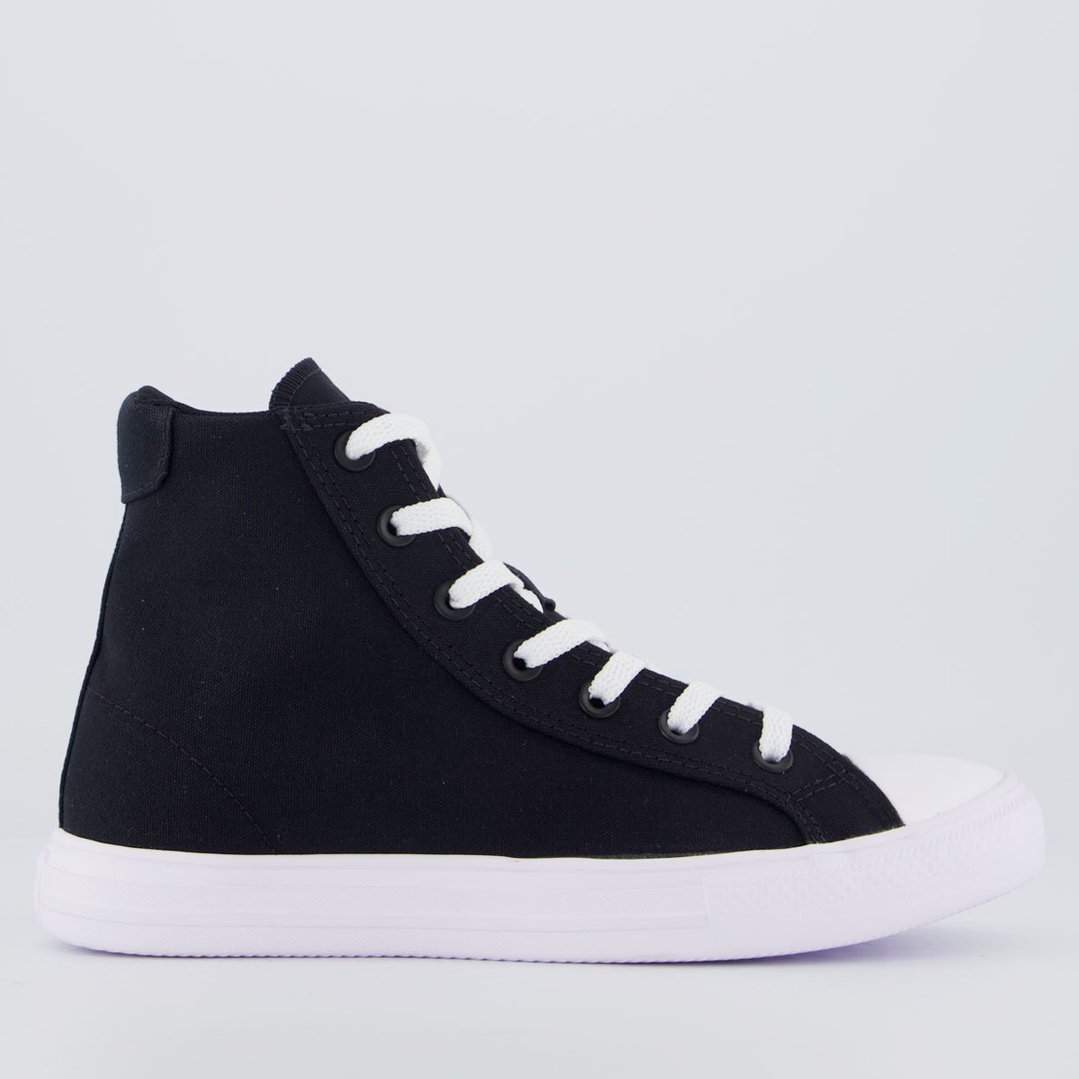 Tênis Converse Day One Original Cano Alto Feminino Preto e Branco