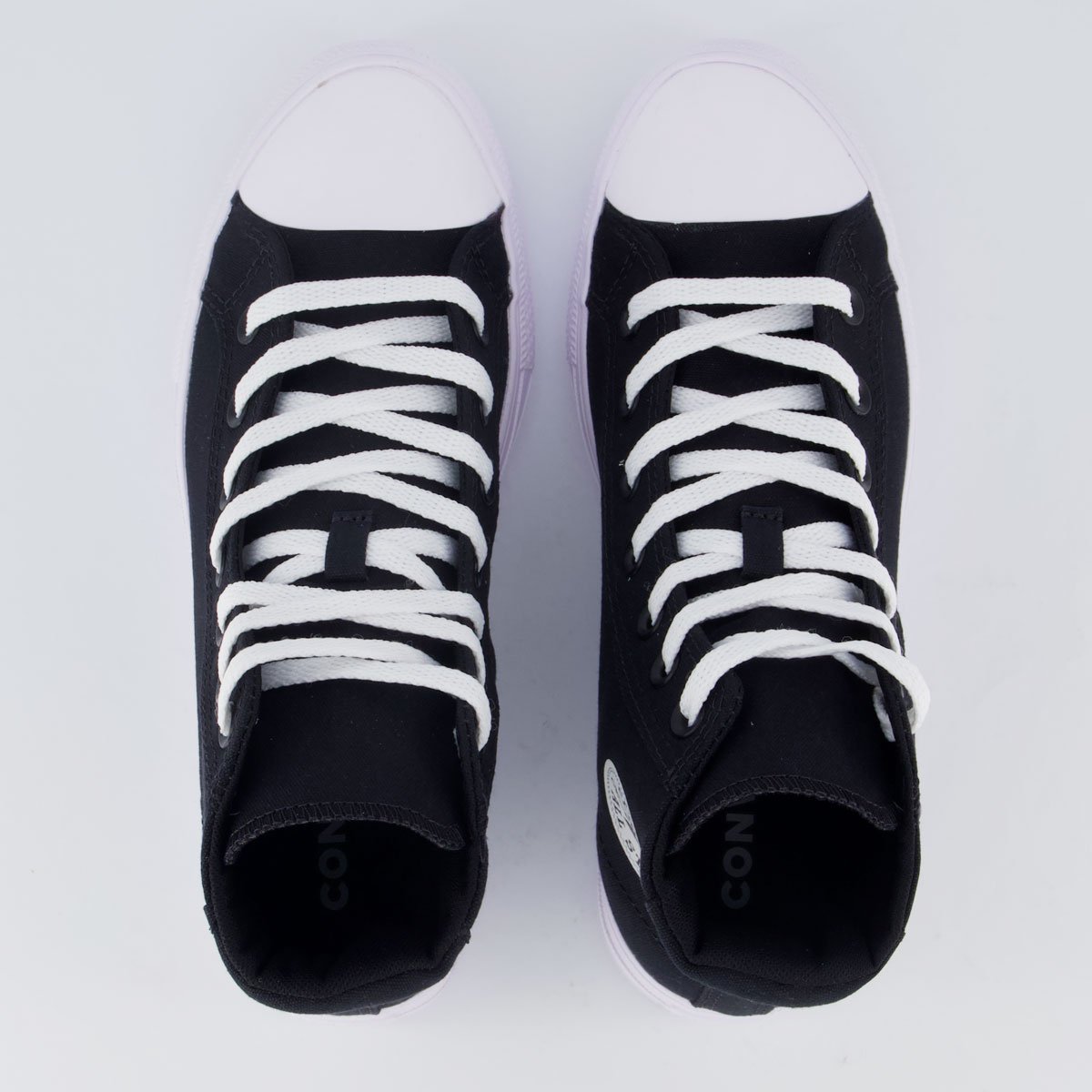 Tênis Converse Day One Original Cano Alto Feminino Preto e Branco Preto 4