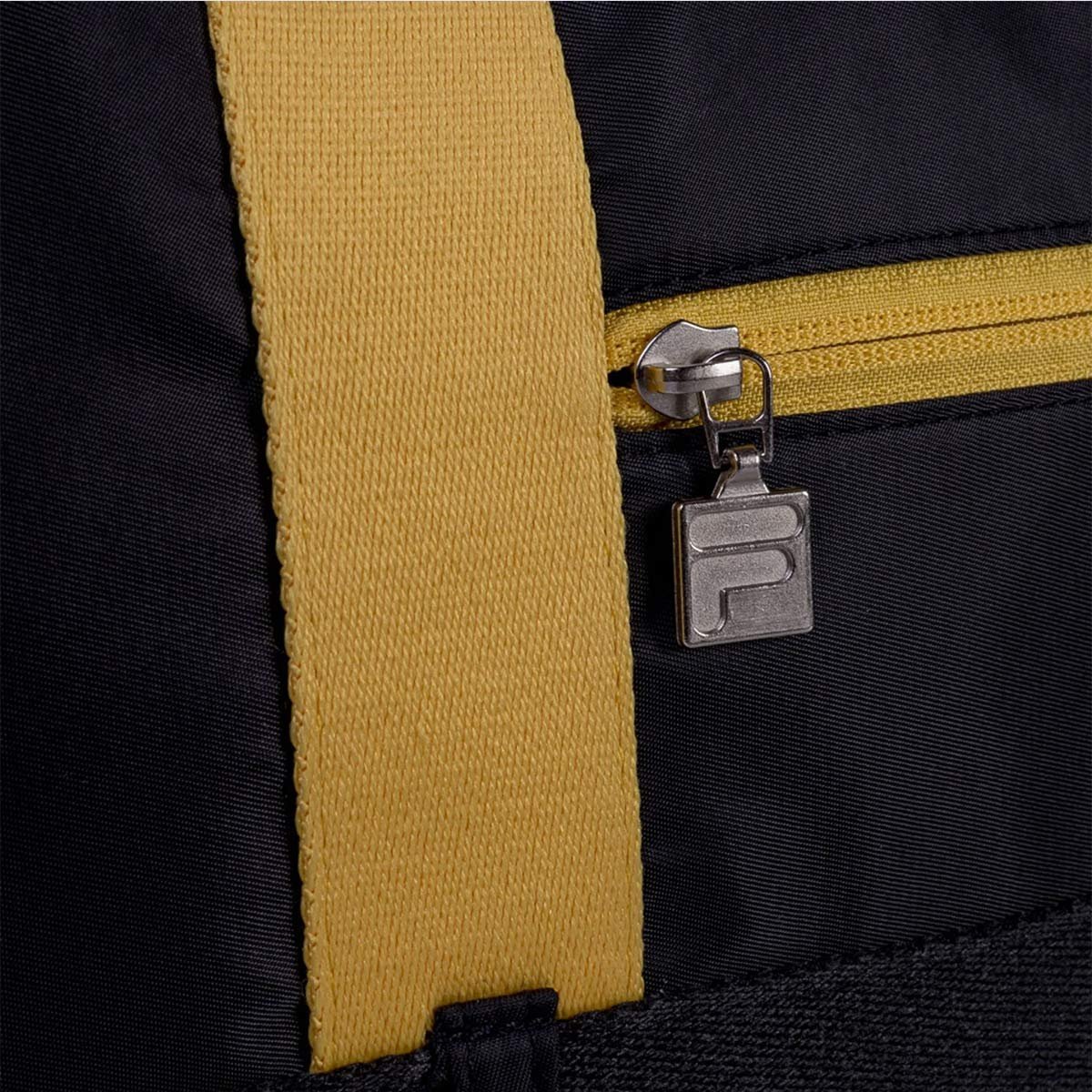 Bolsa Fila Social Club Preto e Amarelo Preto 5