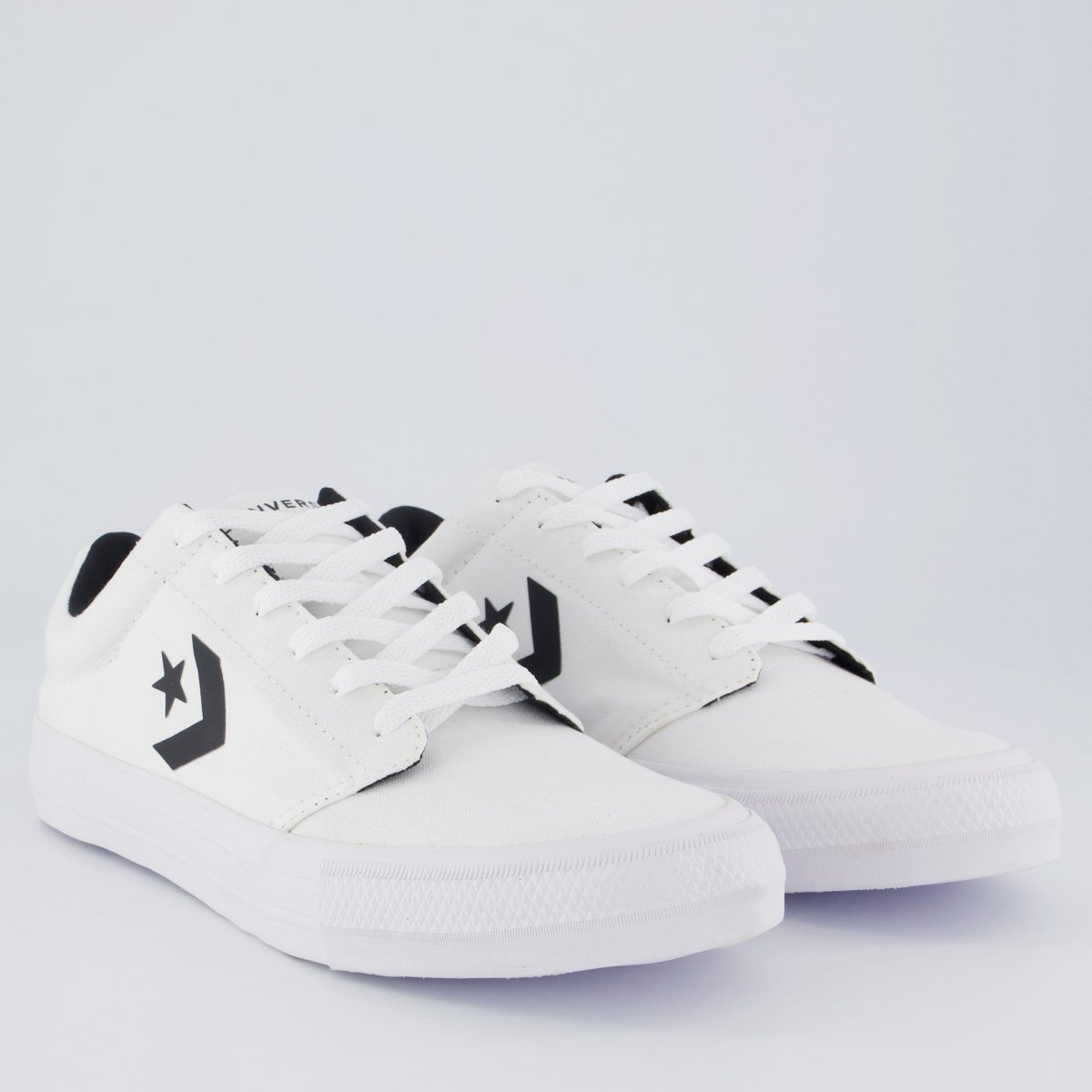 Tênis Converse Day One Casual Branco e Preto Branco 8
