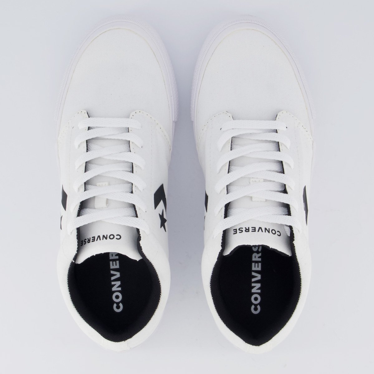 Tênis Converse Day One Casual Branco e Preto Branco 2