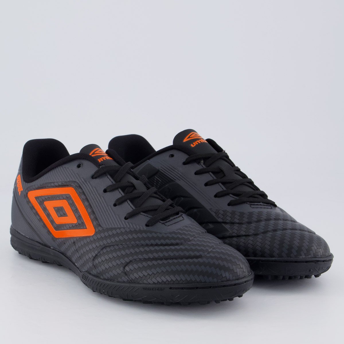 Chuteira Umbro Attak III Society Preta e Cinza Preto 2