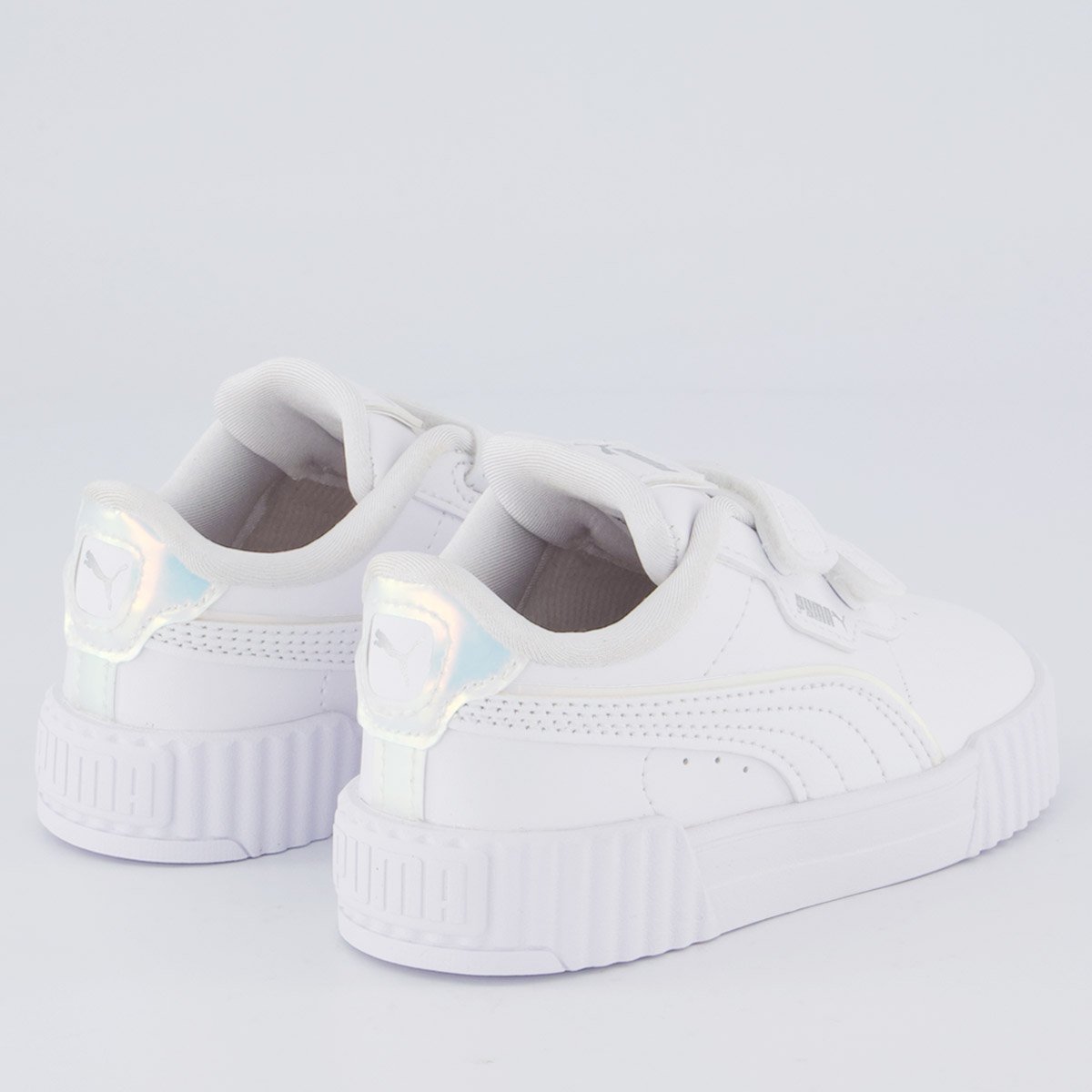 Tênis Puma Carina 3.0 Holo 2.0 Infantil Branco Branco 3