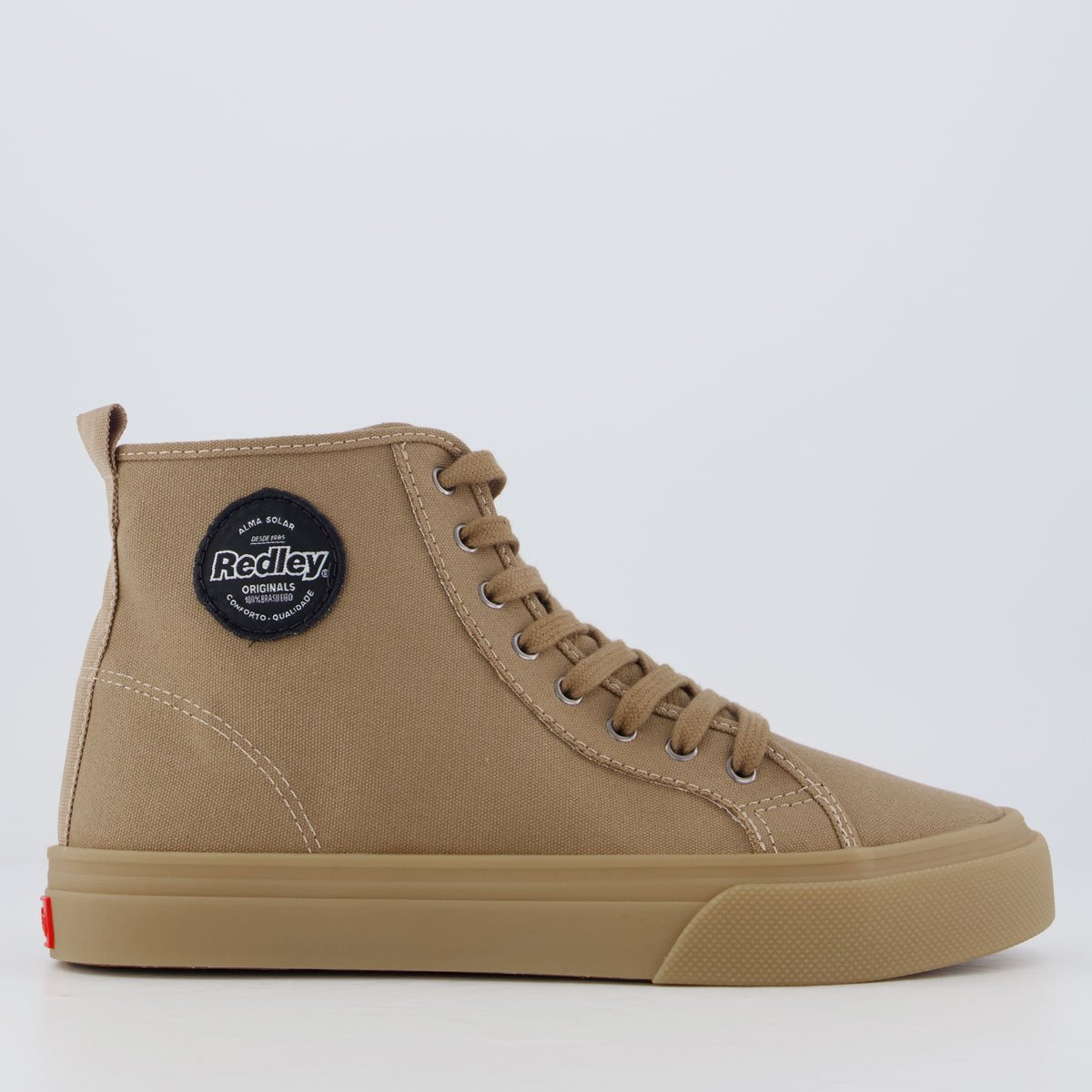 Tênis Redley High Látex Bege