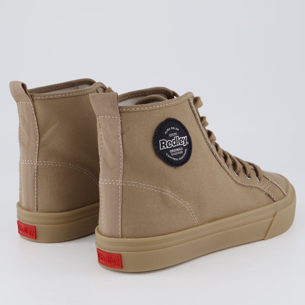 Tênis Redley High Látex Bege Bege 3