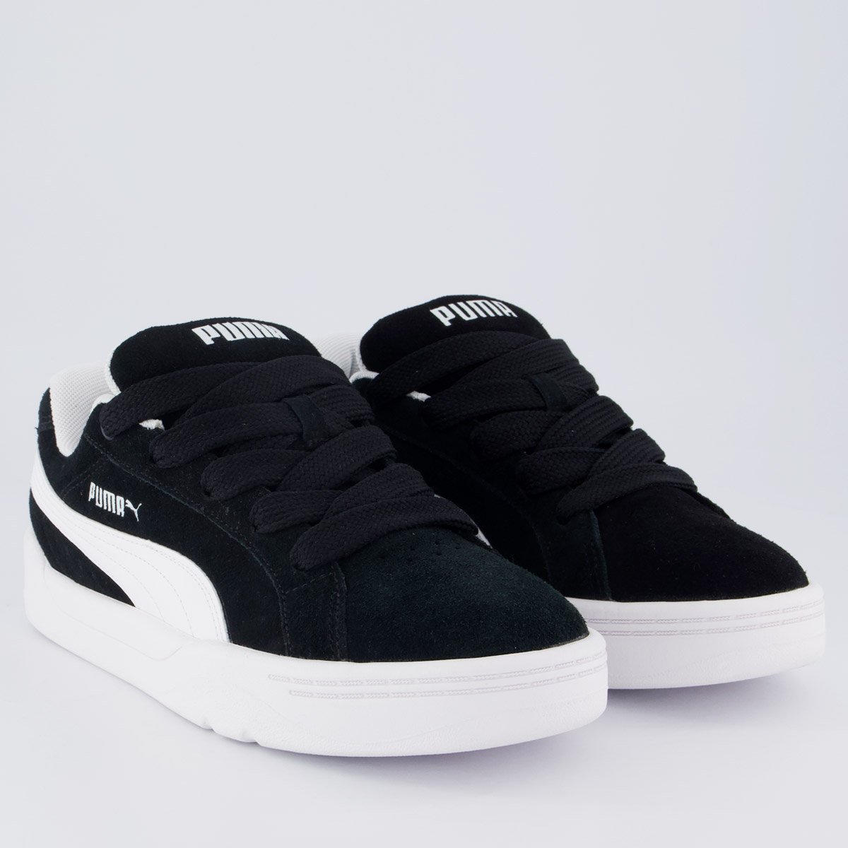 Tênis Puma Park Lifestyle Easy Preto e Branco Preto 2