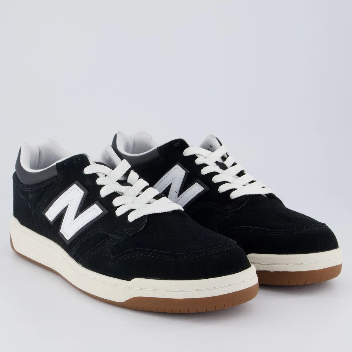 Tênis New Balance 480 Low Preto e Bege Preto 2