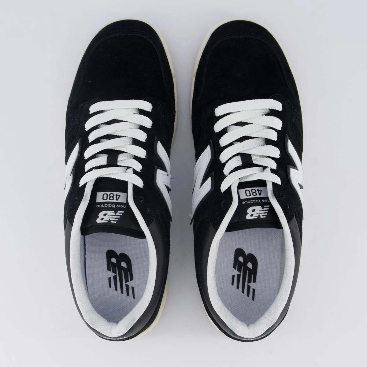 Tênis New Balance 480 Low Preto e Bege Preto 4