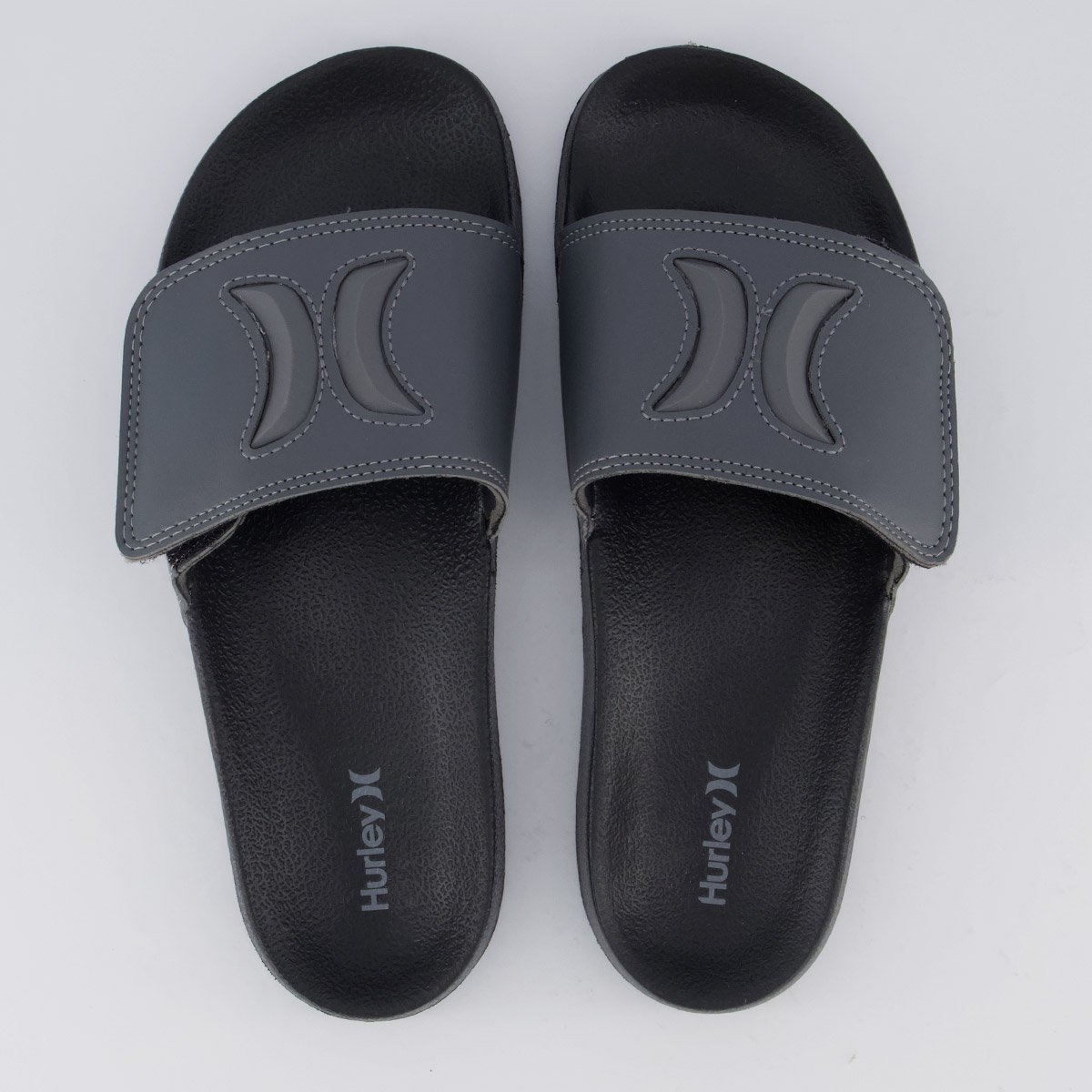 Chinelo Hurley Slide Cinza