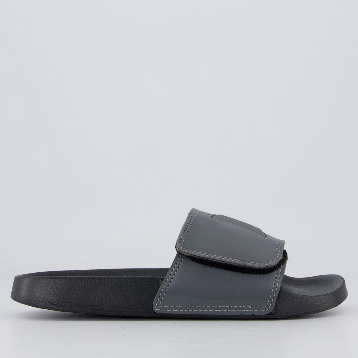 Chinelo Hurley Slide Cinza Cinza 2