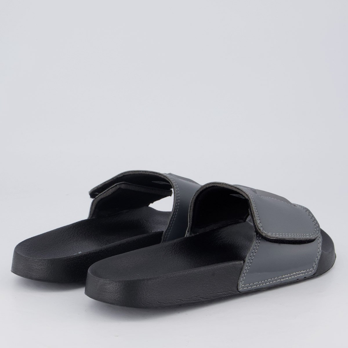 Chinelo Hurley Slide Cinza Cinza 4