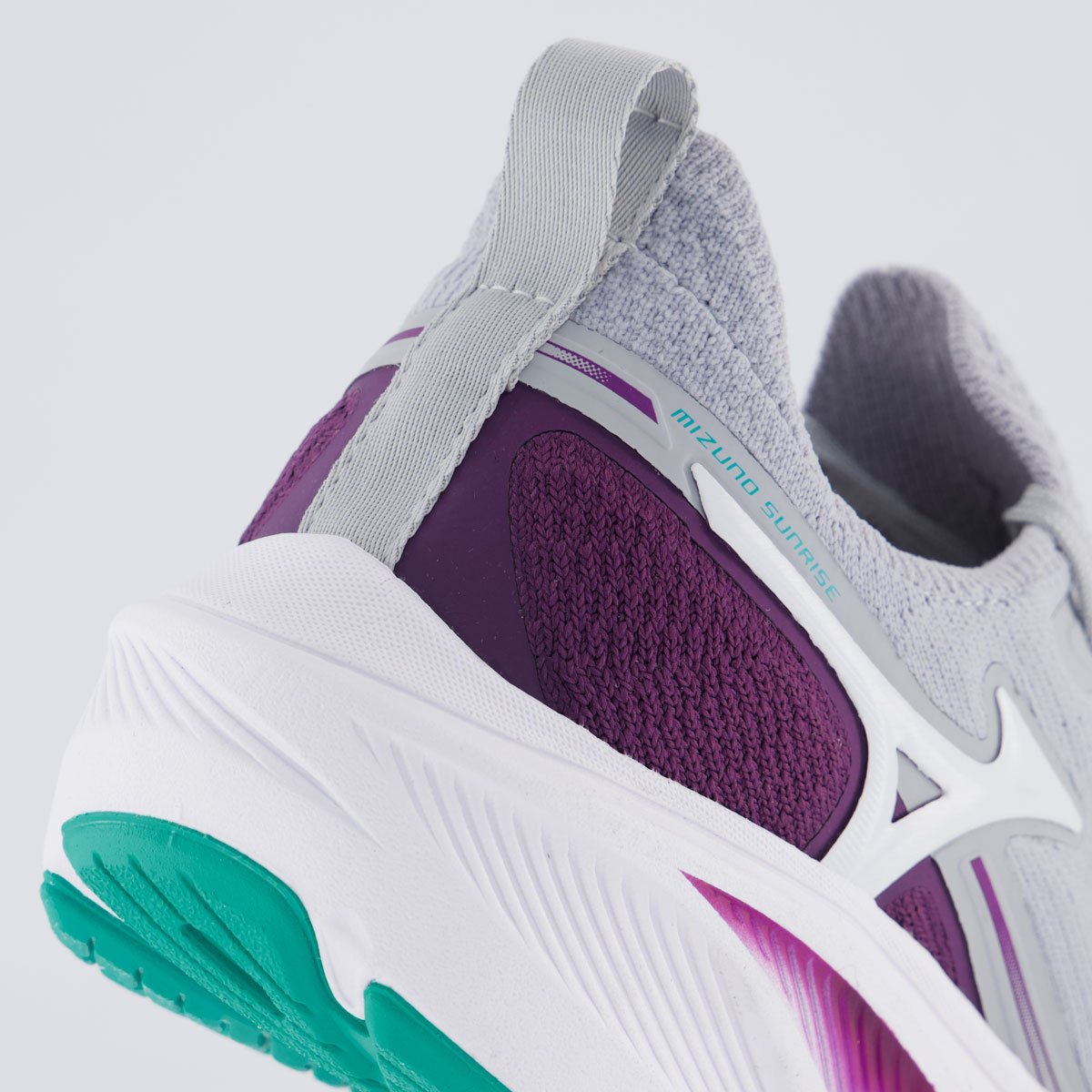 Tênis Mizuno Sunrise Feminino Cinza e Vinho Cinza 6