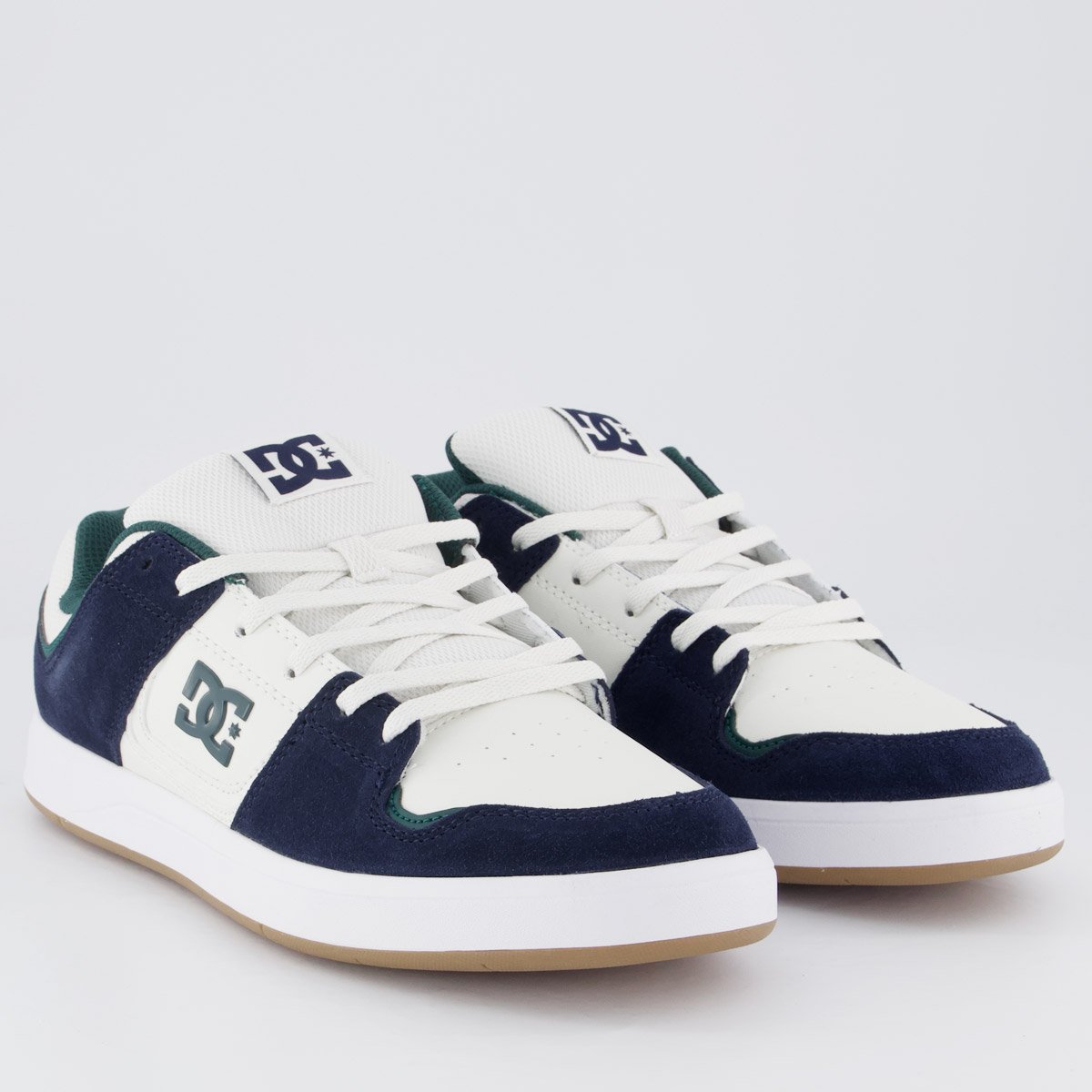 Tênis DC Shoes Cure IMP Off White e Marinho Azul Marinho/Off White 2