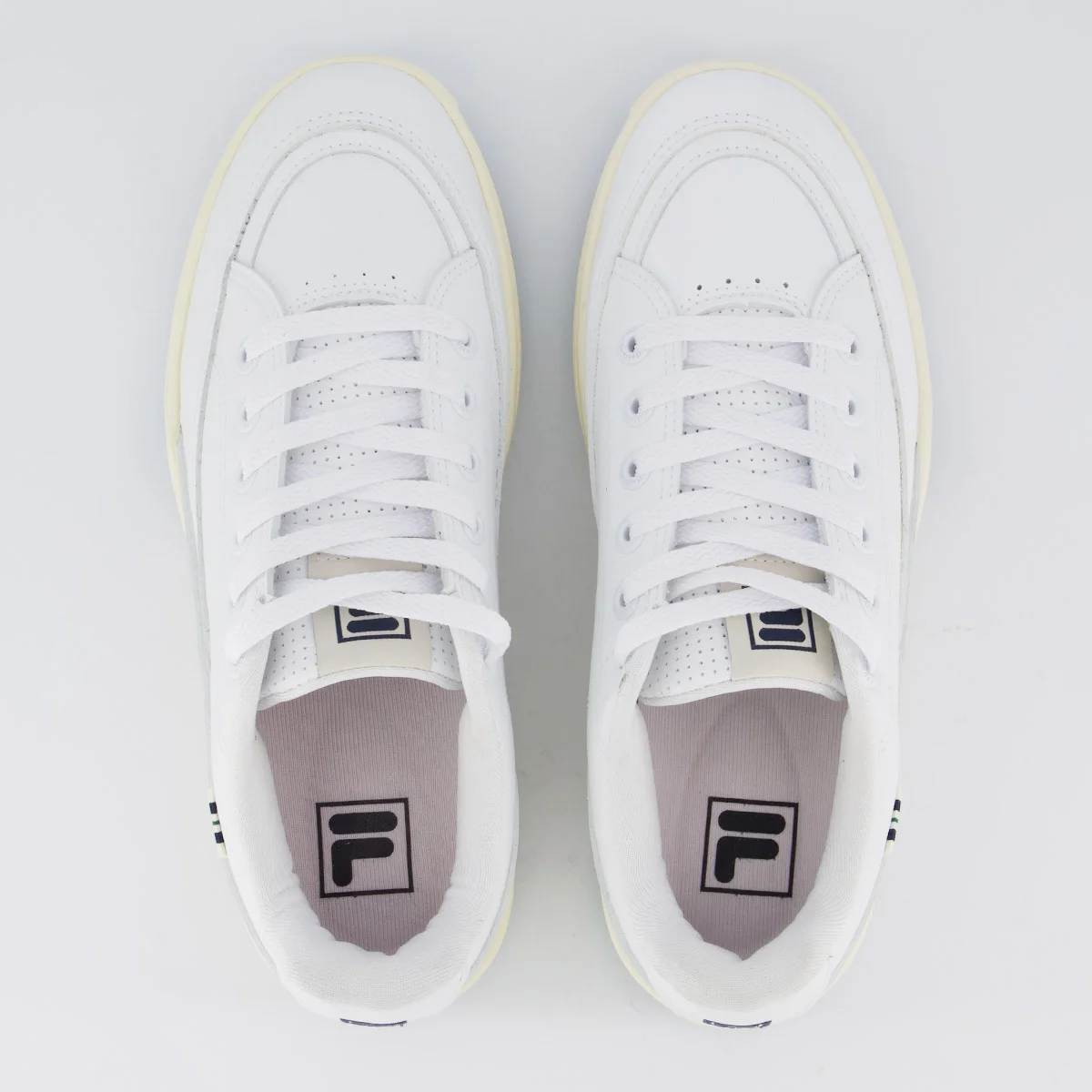 Tênis Fila Clubhouse Branco e Marinho Branco 4